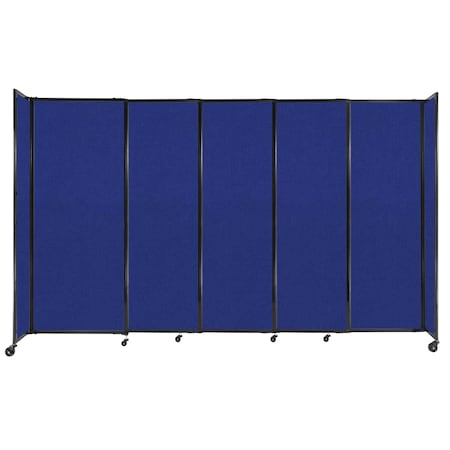 Versare StraightWall Sliding Portable Partition 11'3" x 6'10" Royal Blue Fabric 1482505